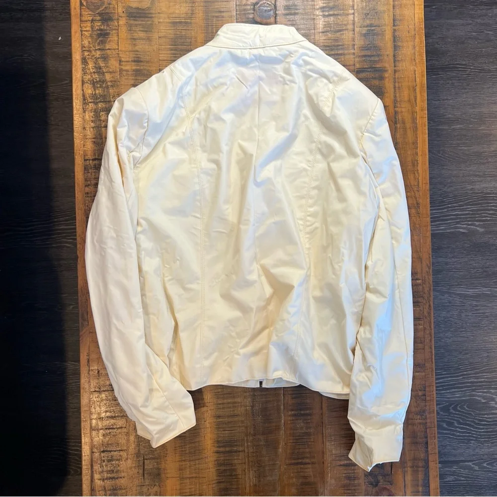 Vintage 80s Learsi Women’s Bomber Jacket in Cream